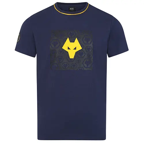 Wolverhampton Wanderers Kits Shop | Terrace Wolf Head T-Shirt – Navy Wolves Jerseys and Gear